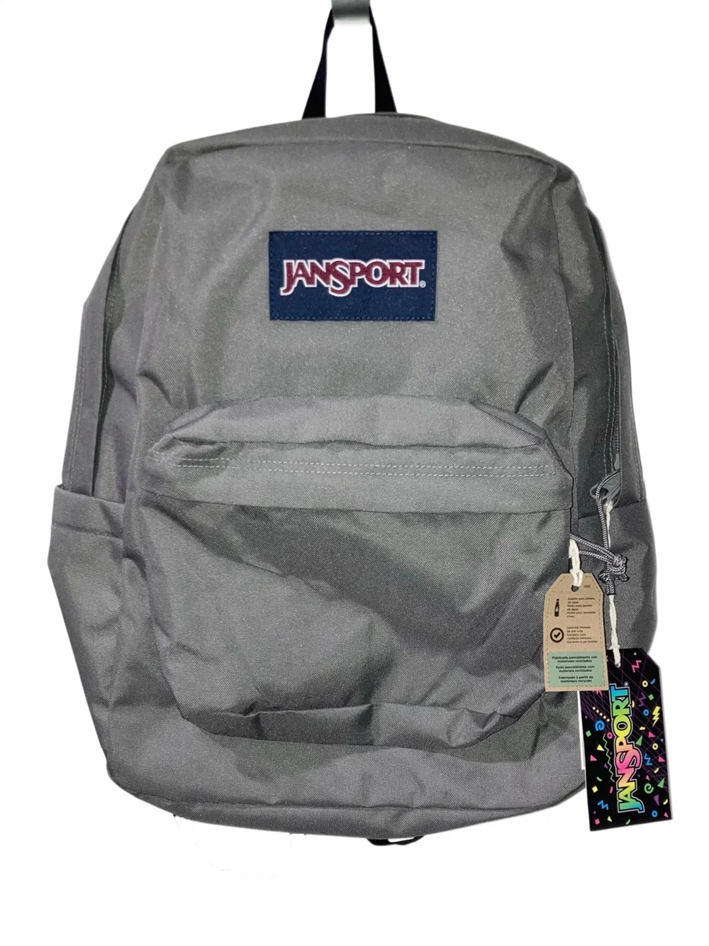 Jansport Superbreak Plus Backpack Graphite Grey Vintage 90’s Style NWT